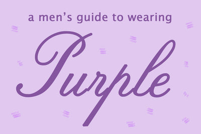 A Men's Guide to Wearing Purple