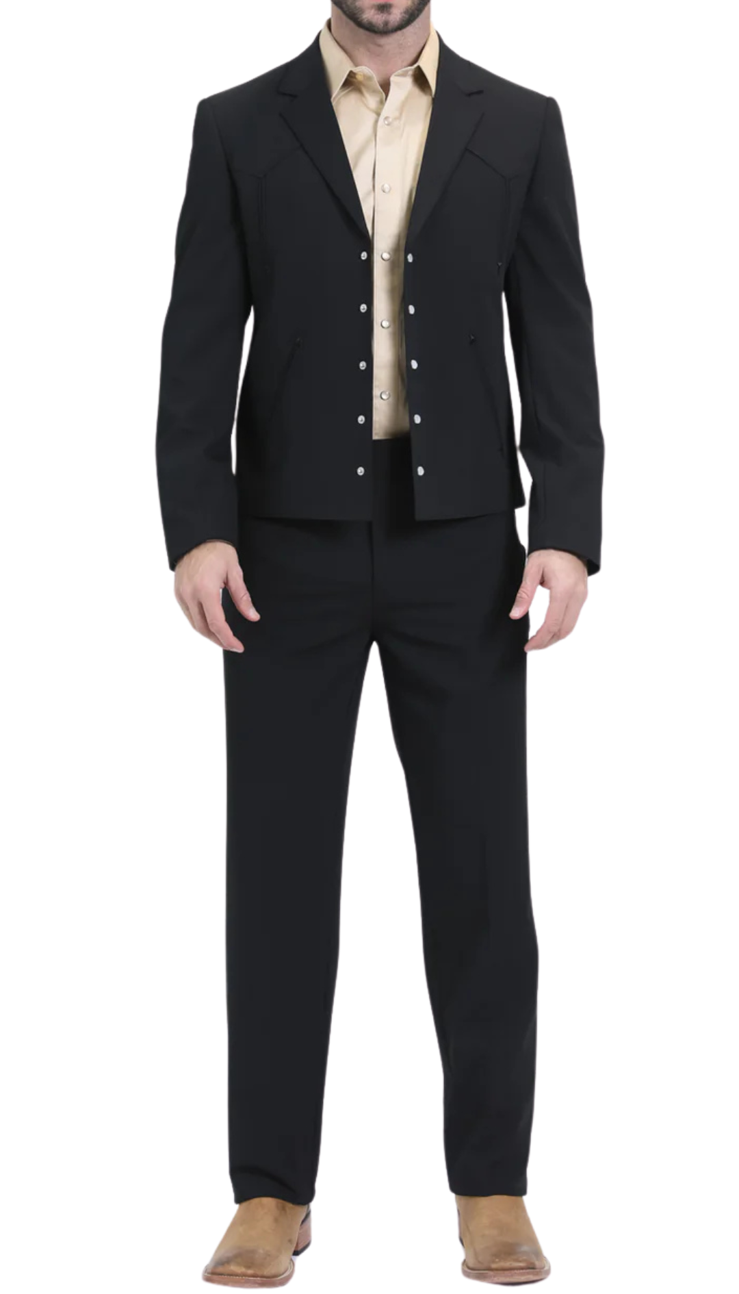 Men's Black Western Suit Set 46R Men's Black Western Suit Set 46R