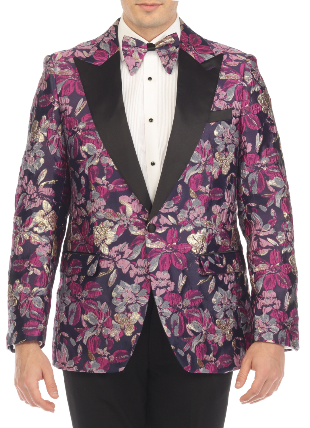 fitted lace wedding dress Dinner Jacket - Purple/Gold - Mens Wholesale Blazers