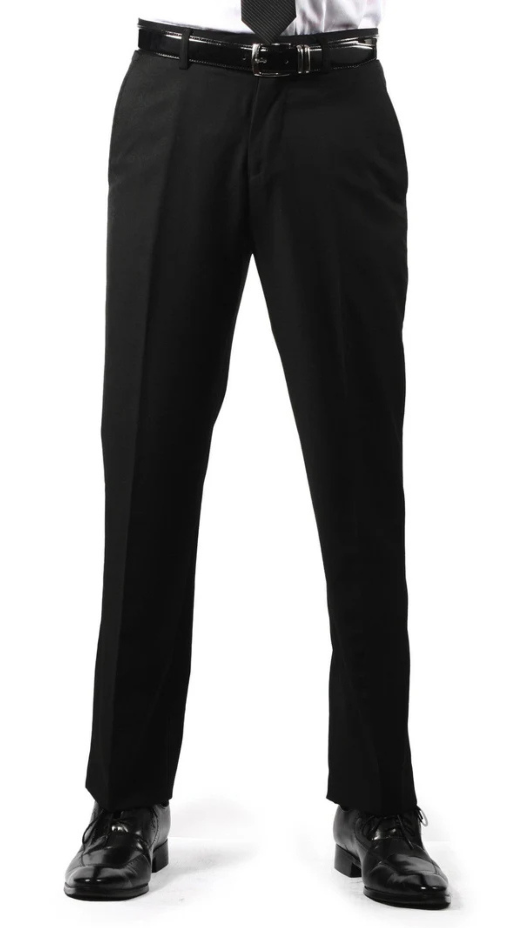Premium Mens MP101 Black Regular Fit Dress Pants 46
