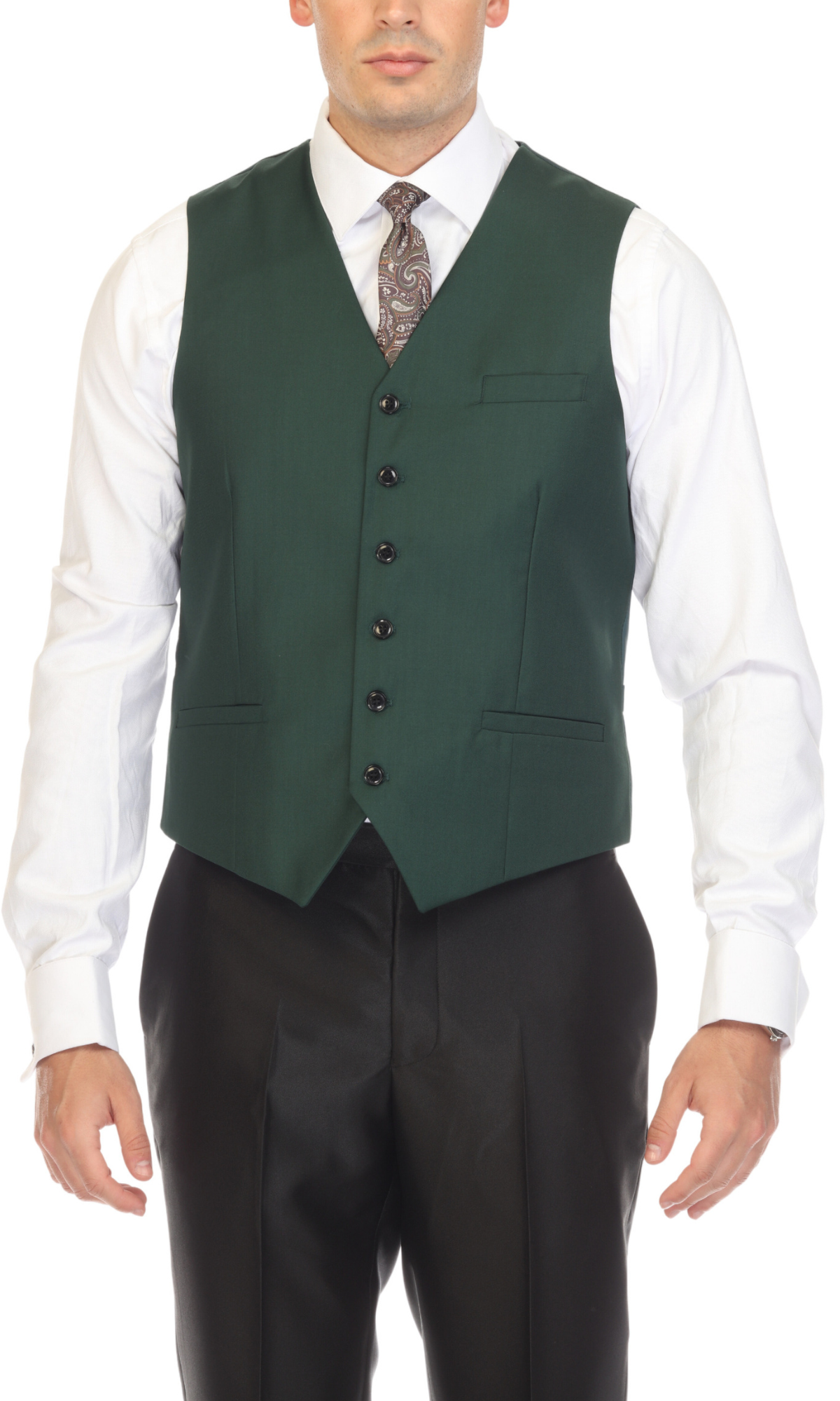 green dress vest Solo Adjustable Casual & Formal Hunter ssys the label Color:Kelly Green 1400 Stitches woven jacquard Ruched Dresses That Flatter