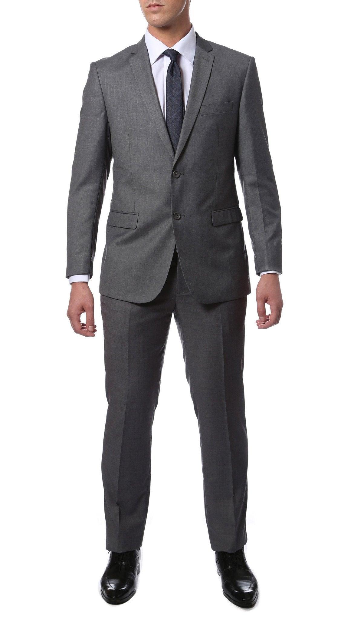 Charcoal Slim Fit Modern Men's 2 Piece Suit