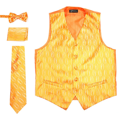 Ferrecci Mens PV100 - Orange Vest Set - Ferrecci USA 