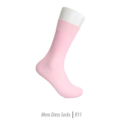 Men's Short Nylon Socks R11 - Pink - Ferrecci USA 