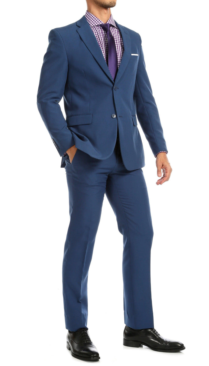 Indigo Model Men's 2 Piece Suit