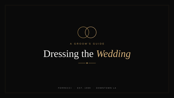 Dressing the Wedding: A Groom's Guide to Suits & Tuxedos
