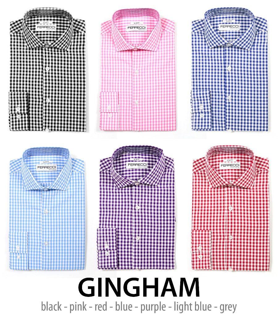 Gingham & Virgo Shits - Career Boosters! Look Good & Succeed! - Ferrecci USA 