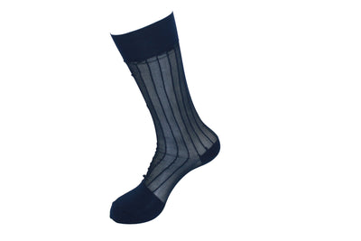 Men's Nylon Socks Short 100S Navy - FHYINC best men's suits, tuxedos, formal men's wear wholesale