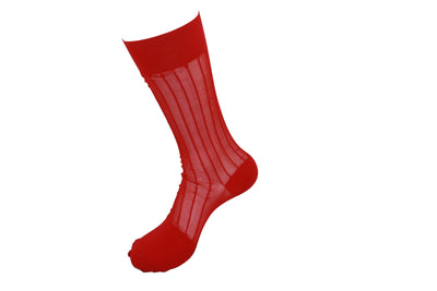 Men's Nylon Socks Short 100S Red - FHYINC best men's suits, tuxedos, formal men's wear wholesale