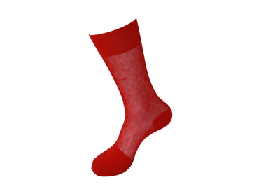 Men's Nylon Socks 102 Red - FHYINC best men's suits, tuxedos, formal men's wear wholesale