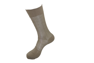 Men's Nylon Socks Short 107S Kahaki-Bone - FHYINC best men's suits, tuxedos, formal men's wear wholesale