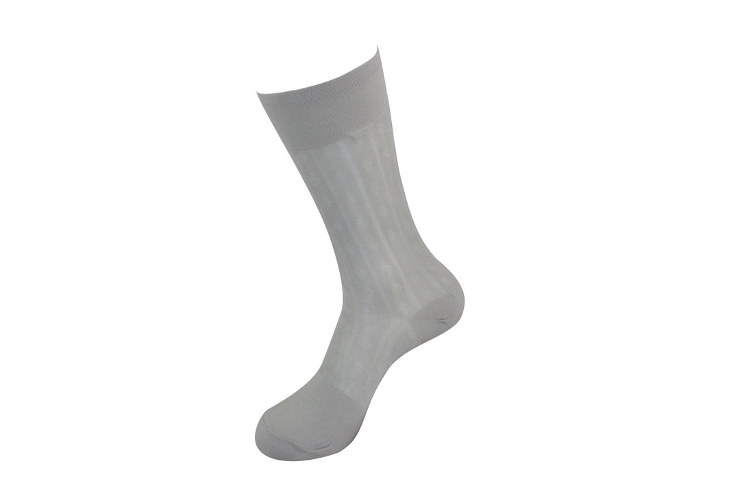 Men's Nylon Socks 108 Silver - FHYINC best men's suits, tuxedos, formal men's wear wholesale