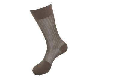 Men's Nylon Socks 108 Taupe - FHYINC best men's suits, tuxedos, formal men's wear wholesale