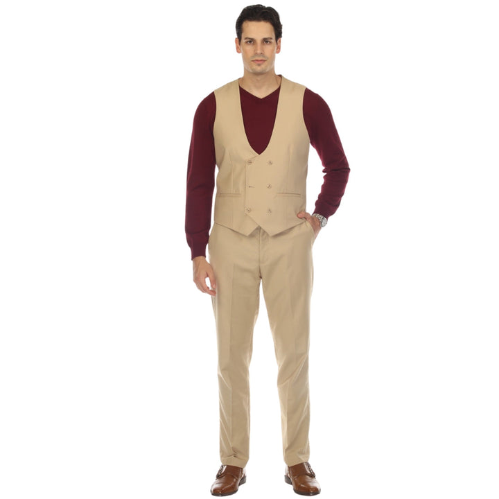 Solo Adjustable Casual &amp; Formal Tan Vest