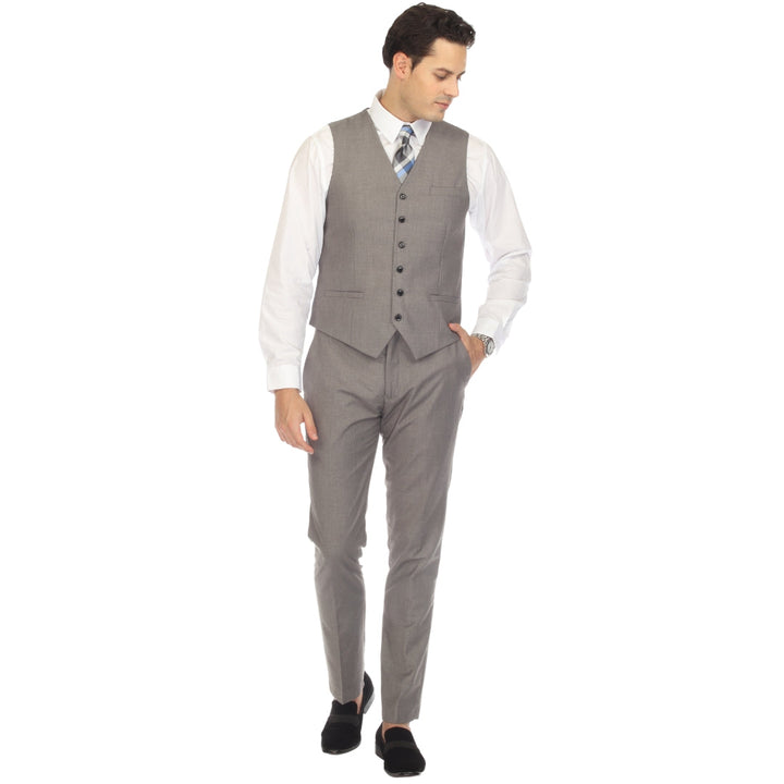 Solo Adjustable Casual &amp; Formal Light Grey Vest