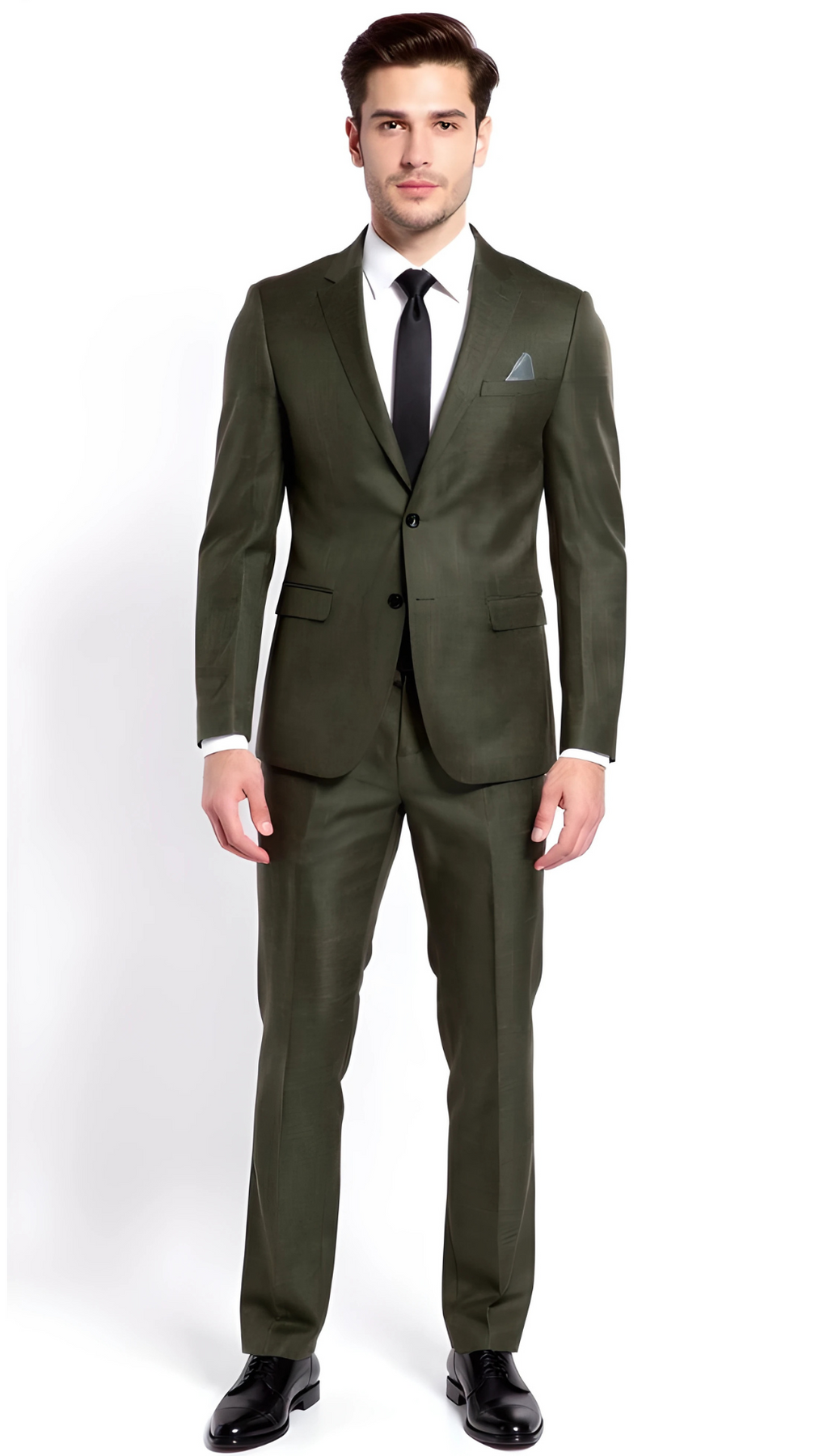 Ferrecci Harwin Mens Hunter Green Textured Tweed Suit. blue / 38-l Ferrecci Harwin Mens Hunter Green Textured Tweed Suit. blue / 38-l
