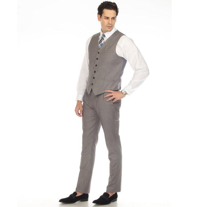 Solo Adjustable Casual &amp; Formal Light Grey Vest