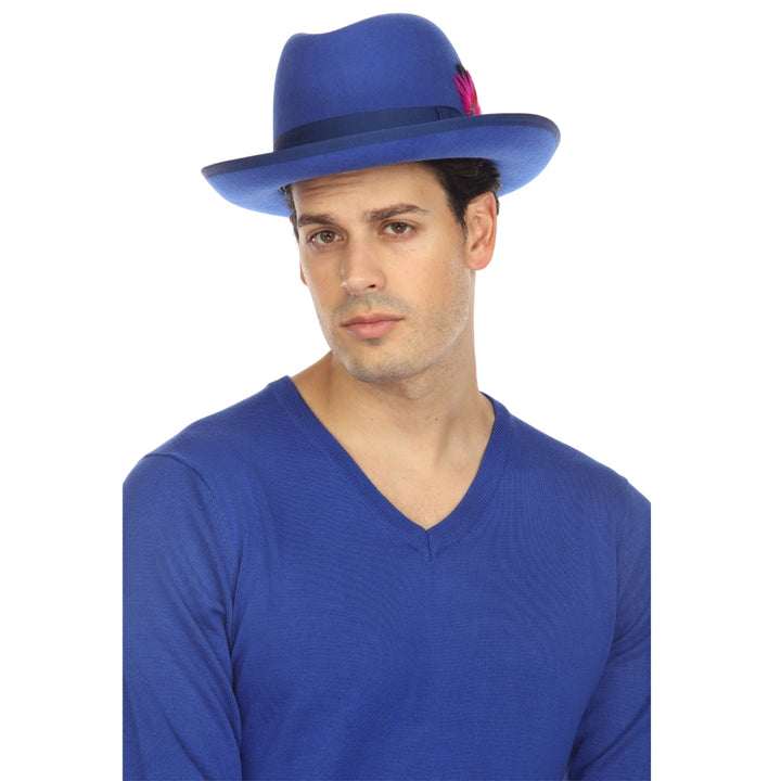 Premium Royal Blue Godfather Hat