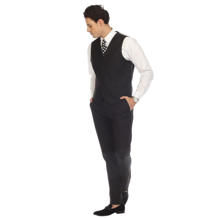 Solo Adjustable Casual &amp; Formal Black Vest
