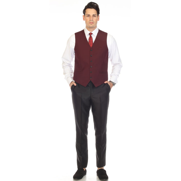 Solo Adjustable Casual &amp; Formal Burgundy Vest