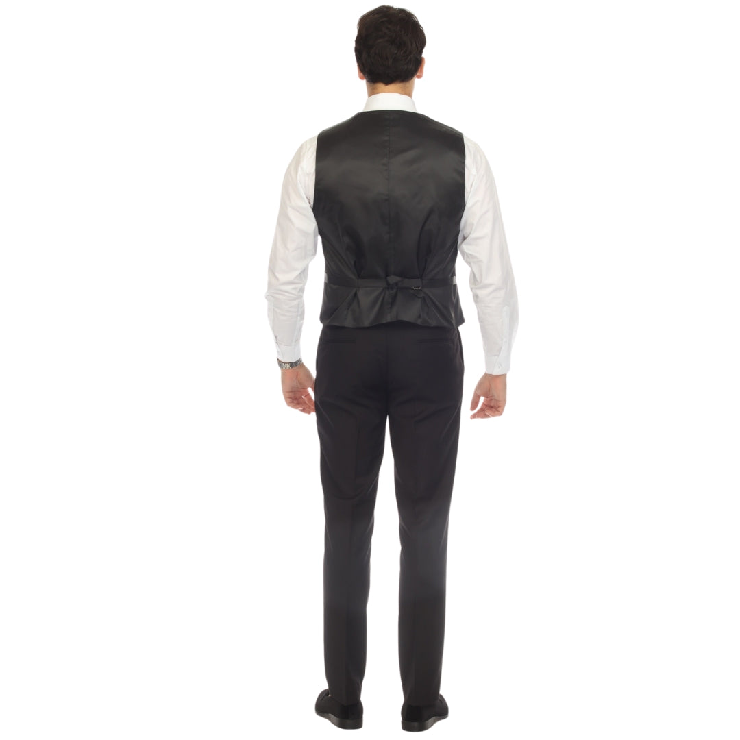 Solo Adjustable Casual &amp; Formal Black Vest
