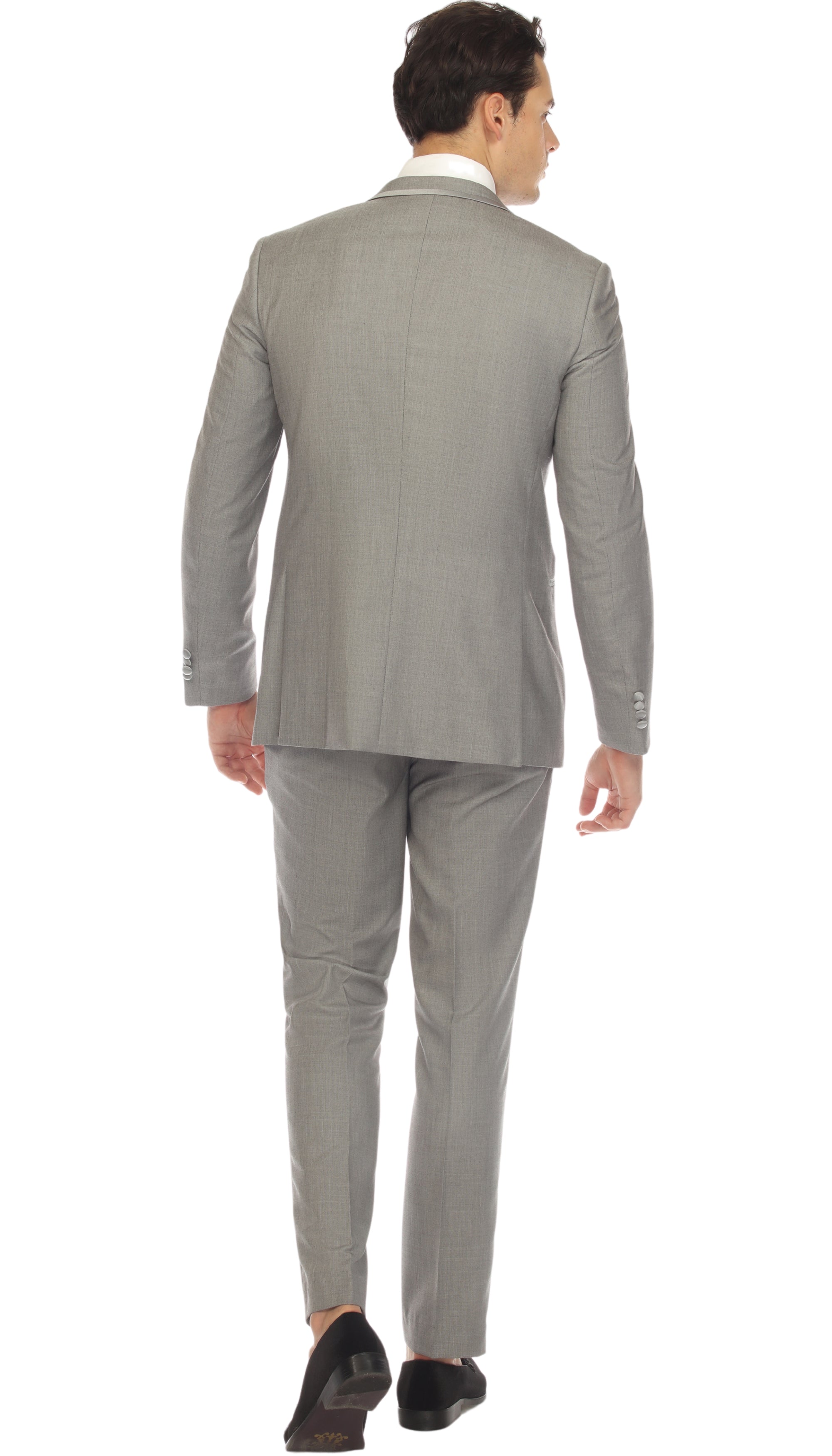 Celio Grey Slim Fit 3pc Tuxedo