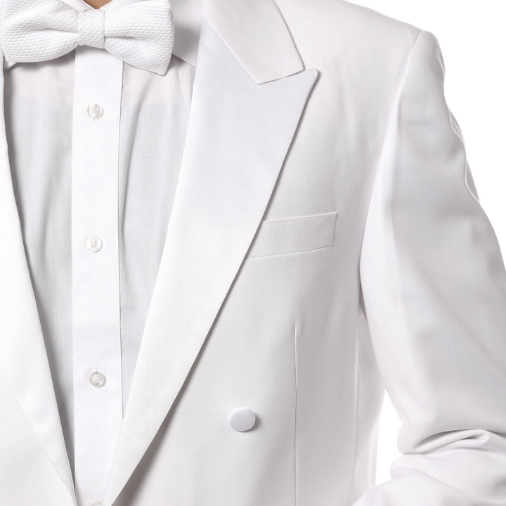 Premium A201 Regular Fit White Tail Tuxedo - FHYINC best men&