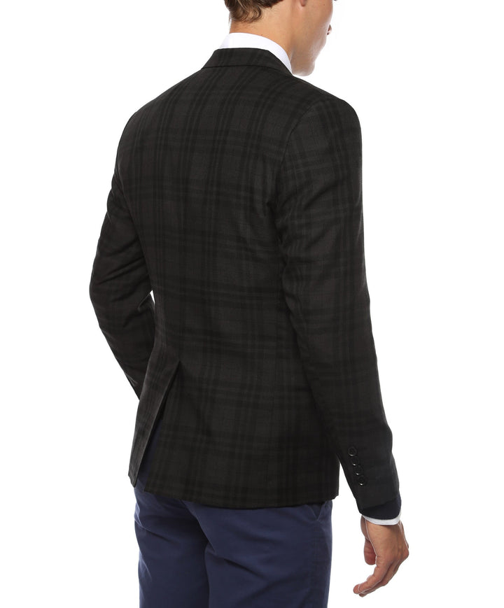 The Ares Plaid Slim Fit Mens Blazer - FHYINC best men&