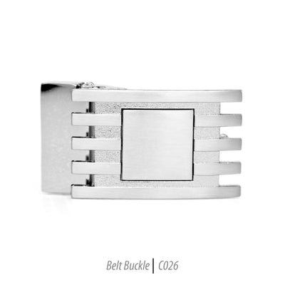 Ferrecci Men's Stainless Steel Removable Belt Buckle - C026 - FHYINC best men's suits, tuxedos, formal men's wear wholesale