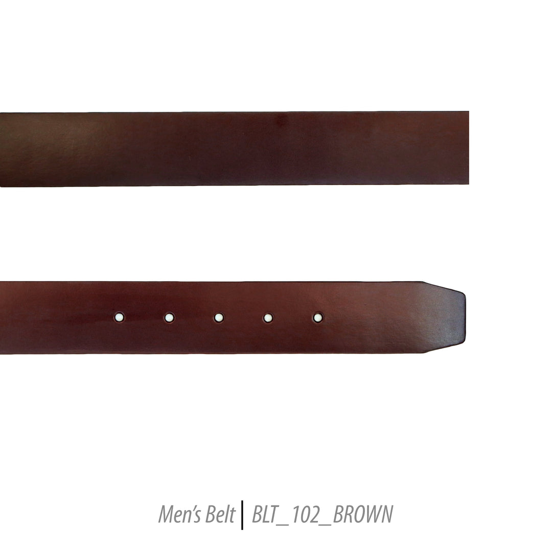 Ferrecci Mens 100% Genuine 102 Brown Leather Belt - One size Fits All - FHYINC best men's suits, tuxedos, formal men's wear wholesale
