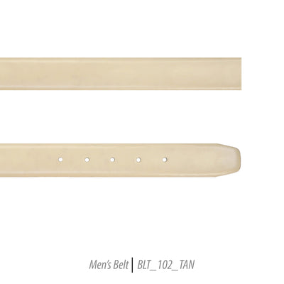 Ferrecci Mens 100% Genuine 102 Tan Leather Belt - One size Fits All - FHYINC best men's suits, tuxedos, formal men's wear wholesale