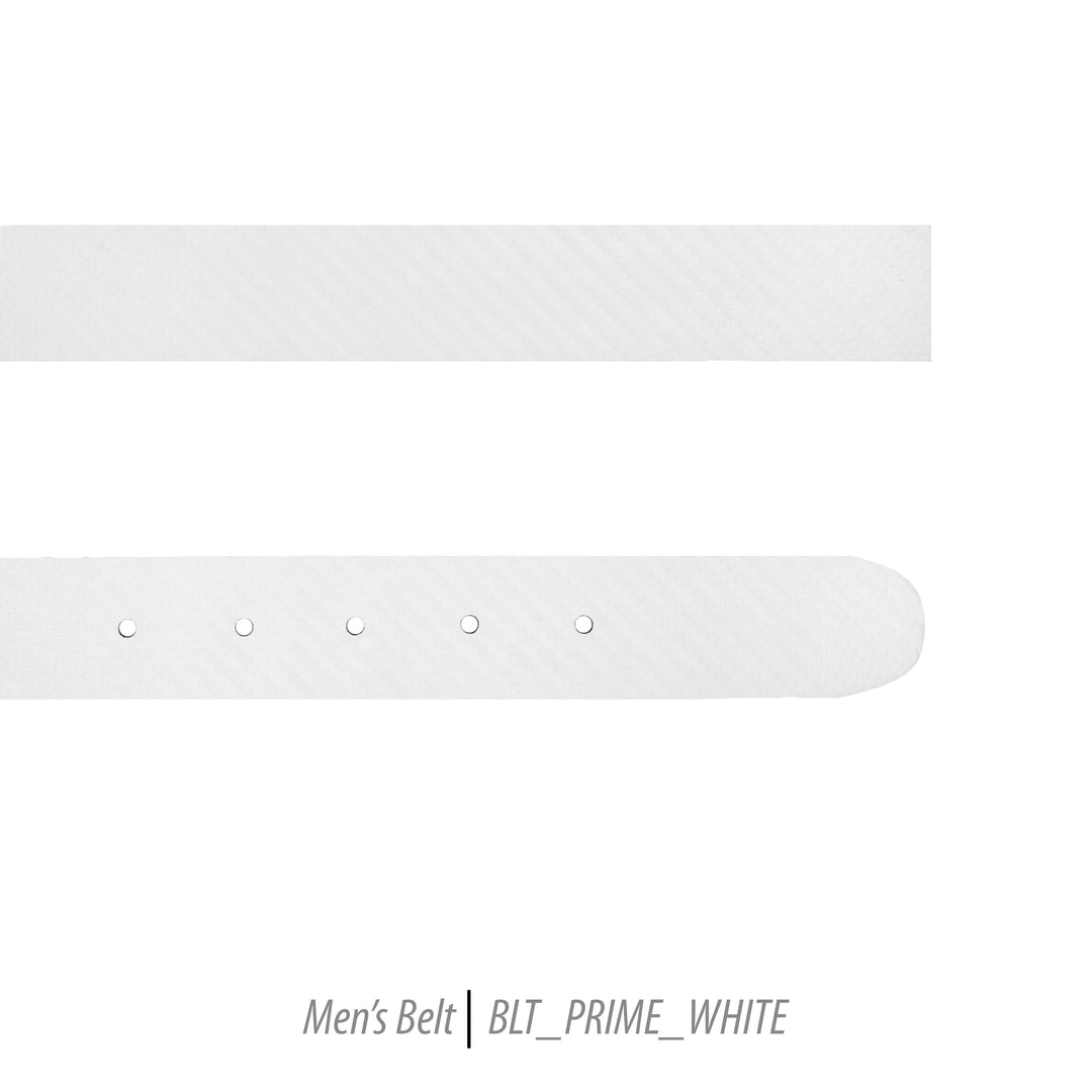 Ferrecci Mens 100% Genuine Prime White Leather Belt - One size Fits All - FHYINC best men's suits, tuxedos, formal men's wear wholesale