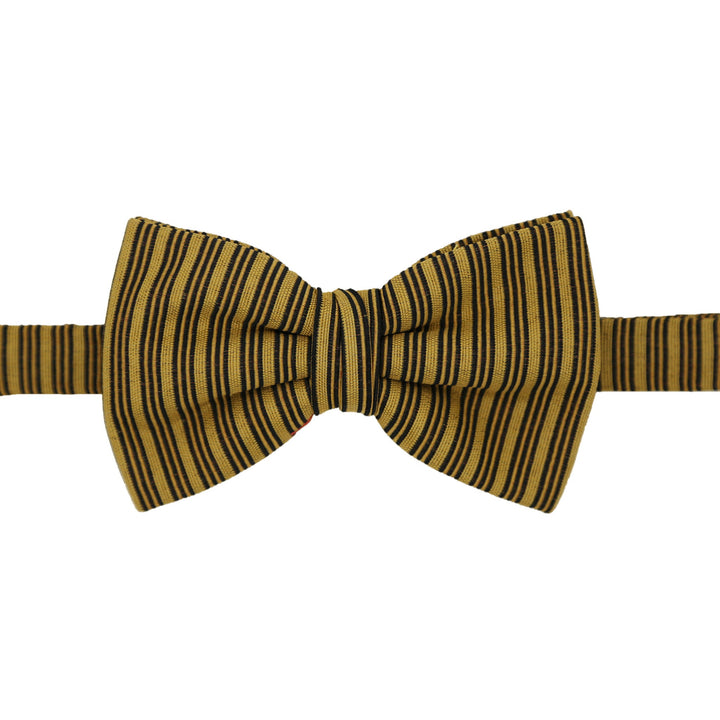 Cole Mustard Stripe Bowtie - FHYINC best men&