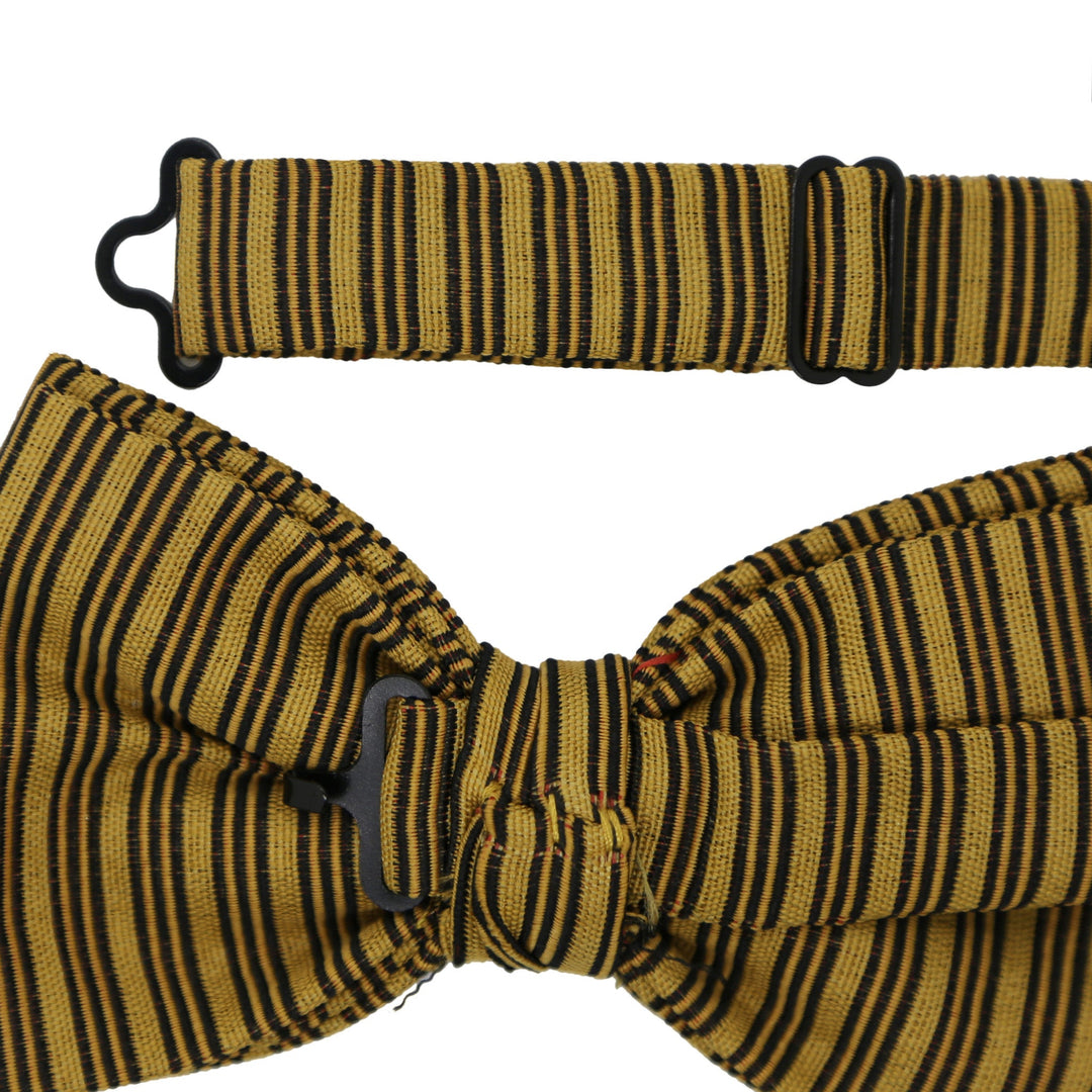 Cole Mustard Stripe Bowtie - FHYINC best men&