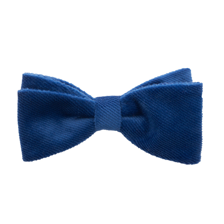 Ferrecci Enzo velvet bow tie in royal blue, pre-tied