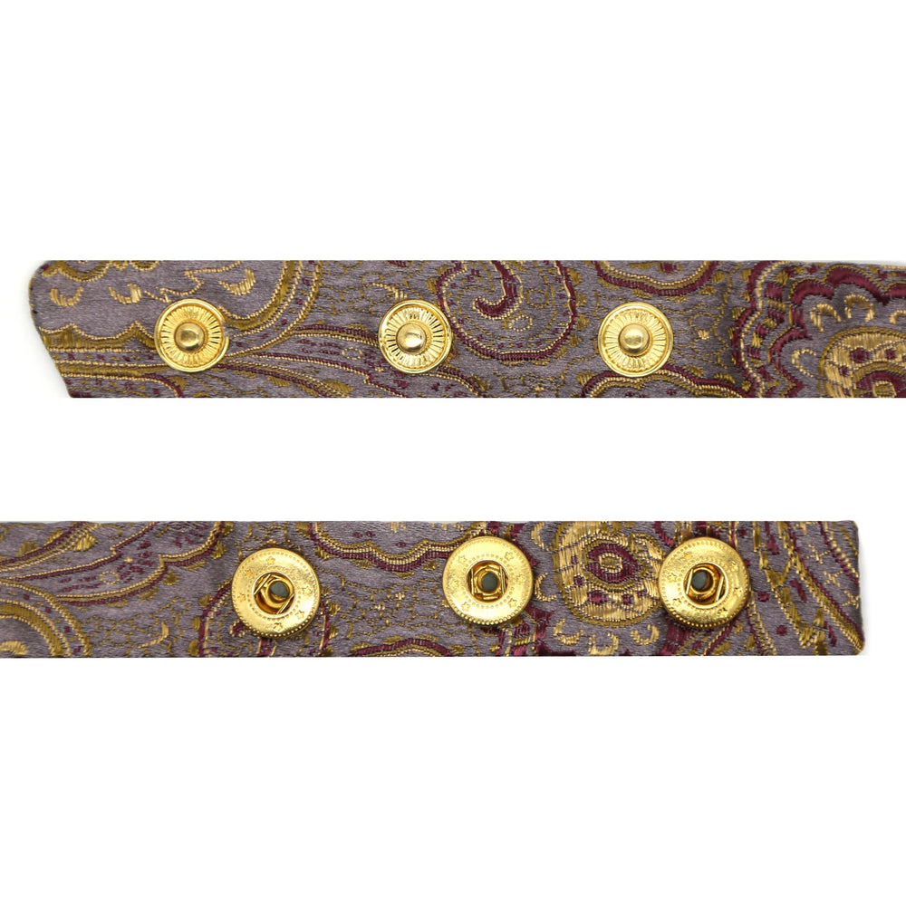 Luxury Paisley Tapestry Lavender Bow Tie - FHYINC