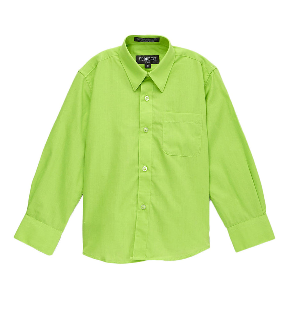 dress shirt boys Ferrecci Cotton Blend Lime Green Lime Green / 14 SIZE:9 US - 28 MX The Slip-On (Chestnut) Your child will be #bo308966-leopard