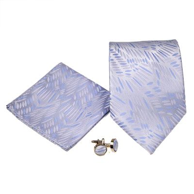 Men's Grey Lavender Scattered Pattern Design 4-pc Necktie Box Set - FHYINC best men's suits, tuxedos, formal men's wear wholesale