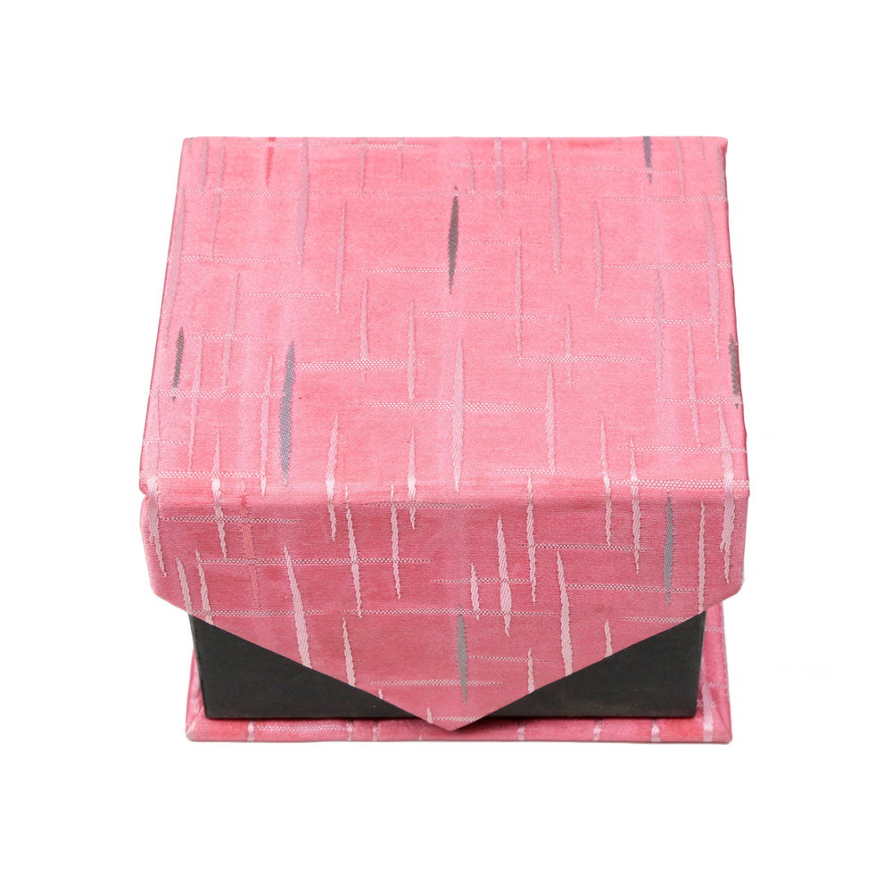 Men's Pink-Silver Scattered Pattern Design 4-pc Necktie Box Set - FHYINC best men's suits, tuxedos, formal men's wear wholesale