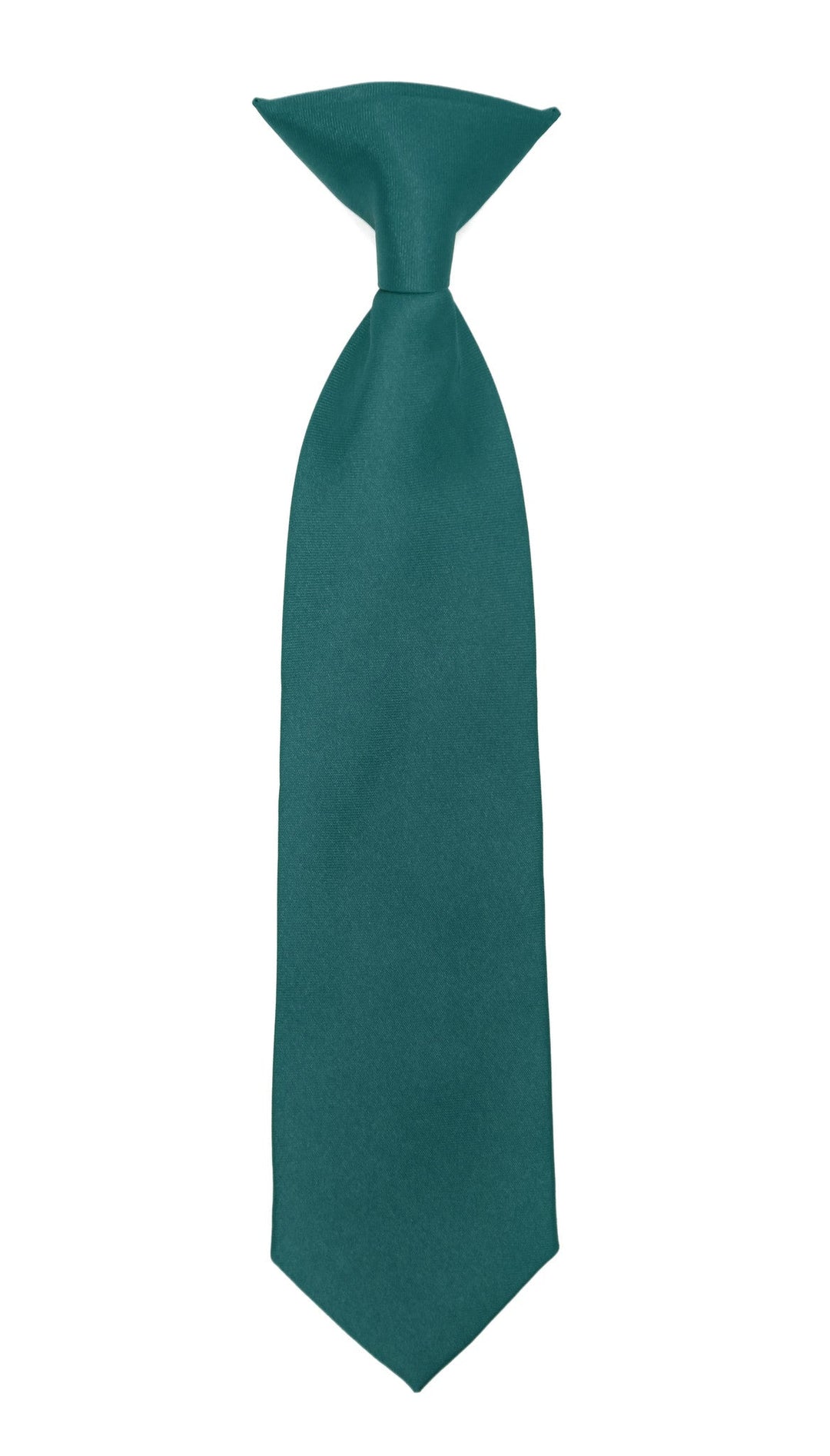 Boys 13" Premium Teal Clip On Necktie - FHYINC best men&