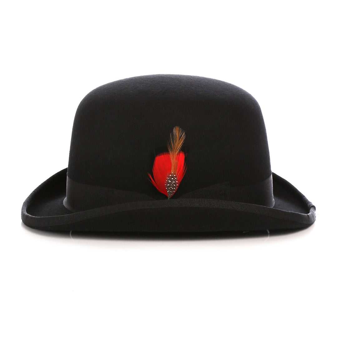 Premium Wool Derby Hat - Black - FHYINC best men&