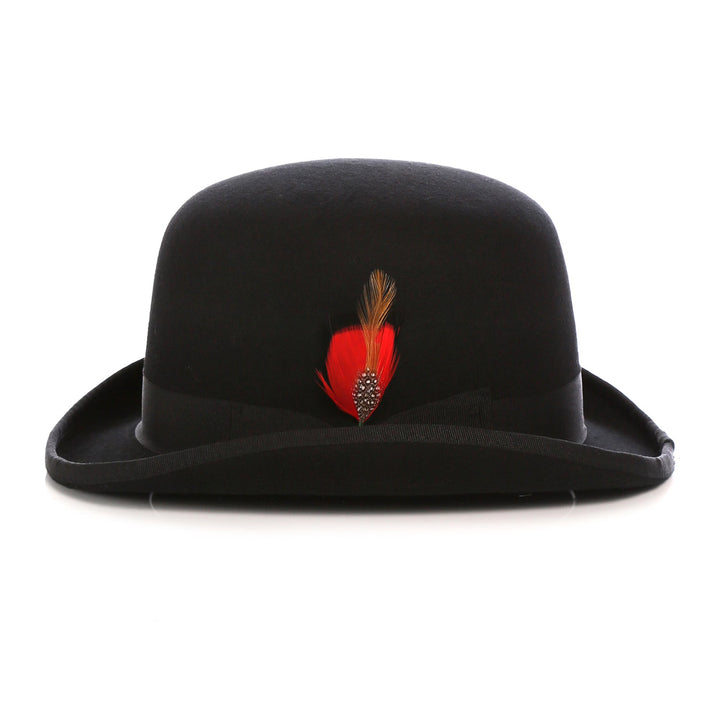 Premium Wool Derby Hat - Black - FHYINC best men&
