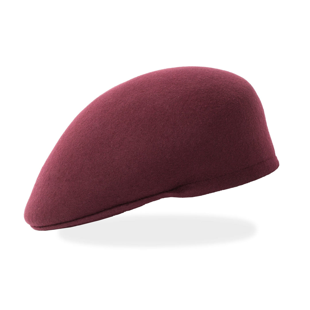Wool Burgundy Hat Giovani Collection – Burgundy Wool Felt Fedora Hat with  main image 2