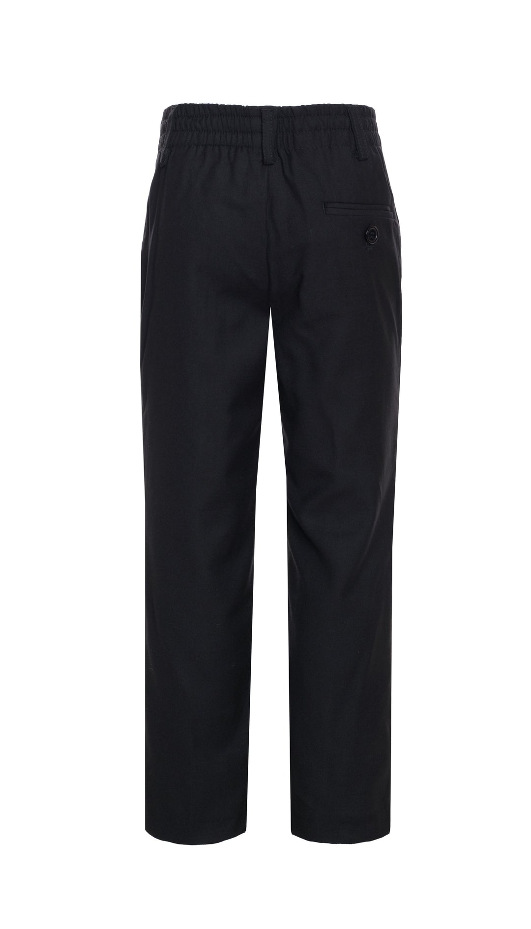 Ezra Black Regular Fit Boys Dress Pants - FHYINC best men&