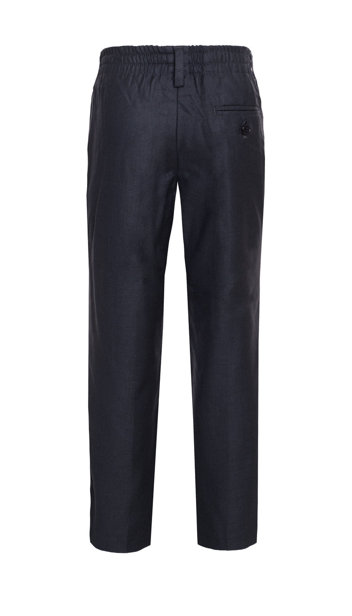 Ezra Charcoal Regular Fit Boys Dress Pants - FHYINC best men&
