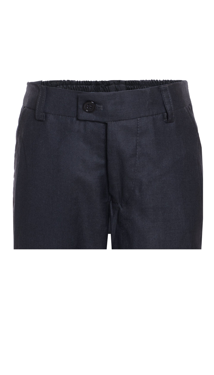 Ezra Charcoal Regular Fit Boys Dress Pants - FHYINC best men&