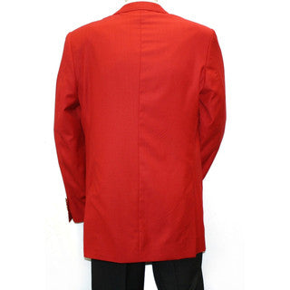 Red Gold Button Regular Fit Blazer - FHYINC best men&