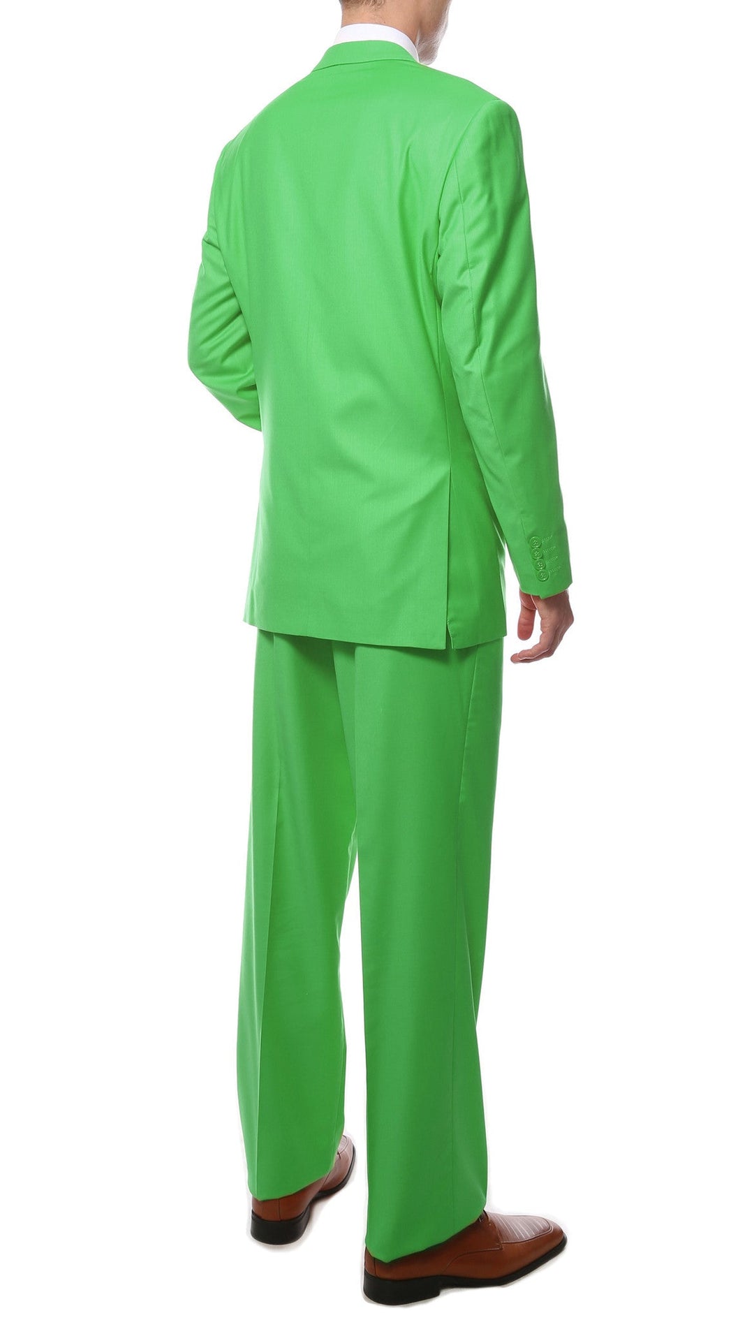 Premium FE28001 Lime Green Regular Fit Suit - FHYINC best men&