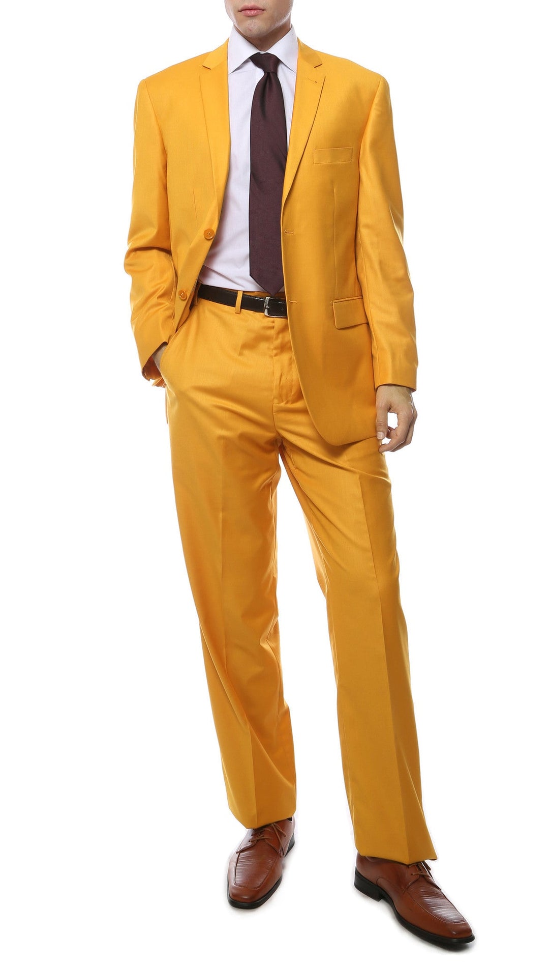 Premium FE28001 Mango Regular Fit Suit - FHYINC best men&
