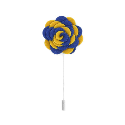 Florance 21 Royal Blue & Yellow Lapel Pin - FHYINC